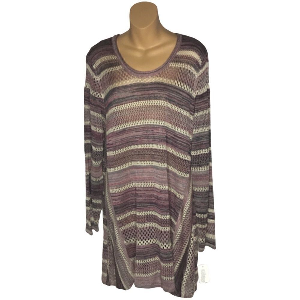 Style & Co NWT Open Knit Tunic Dress Size XL